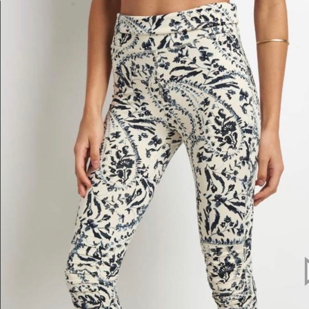 Free people movement printed blue city slicker